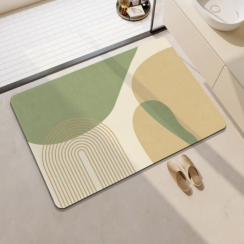 Abstract Pattern Non-Slip Bath Mat Bowlift