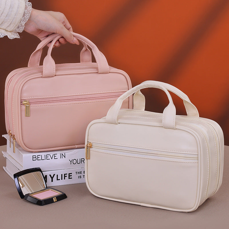 Cosmetic Organizer Bag with Thoughtful Compartment Design Bowlift