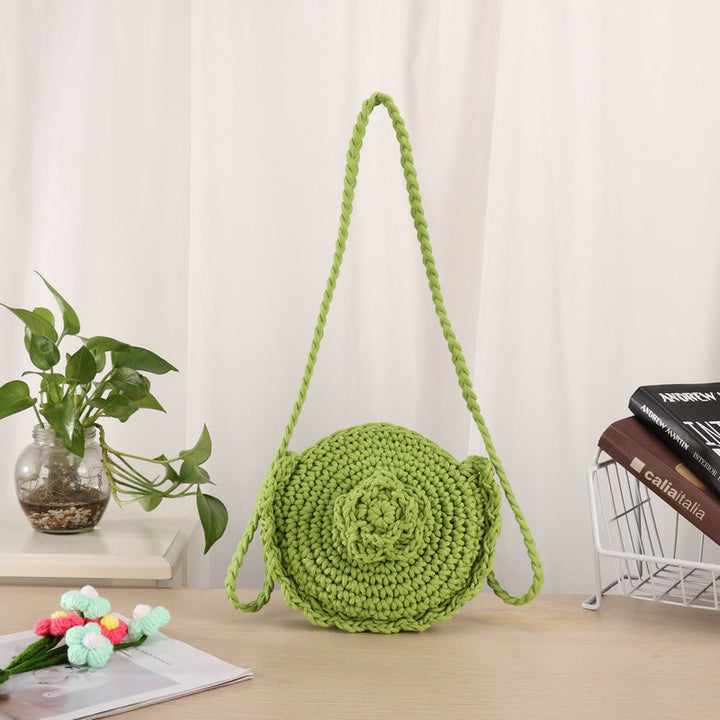Handmade Crossbody Bag In Unique Floral Pattern Bowlift