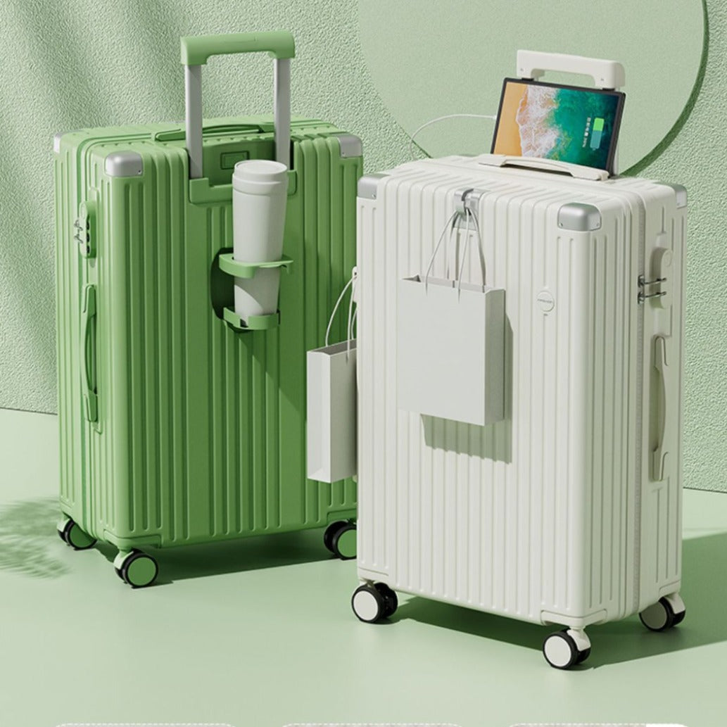 Unisex Durable Lightweight Multi-Directional Spinner Suitcase Bowlift