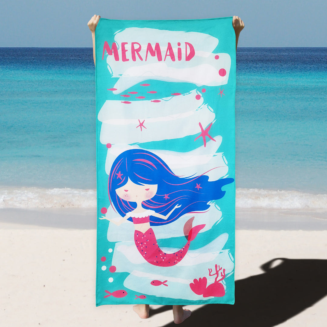 Beach towel with enchanting mermaid design Bowlift