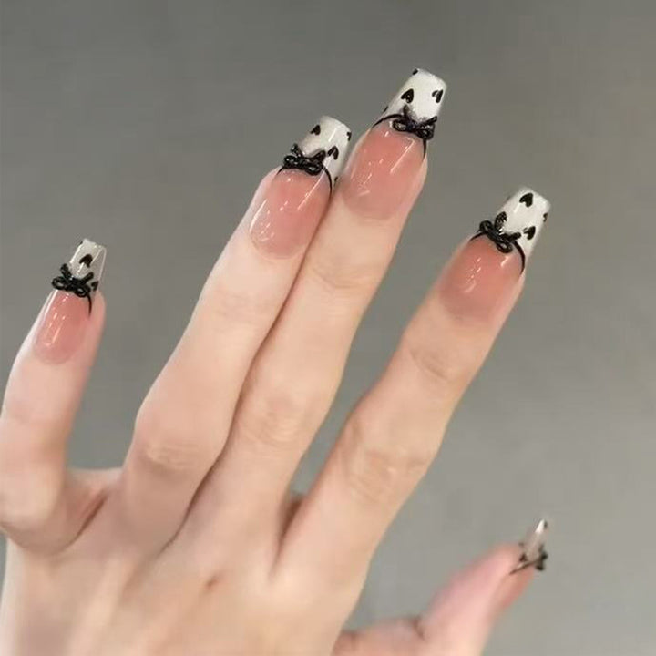 Decorative Glittery Press-On Nail Tips Bowlift