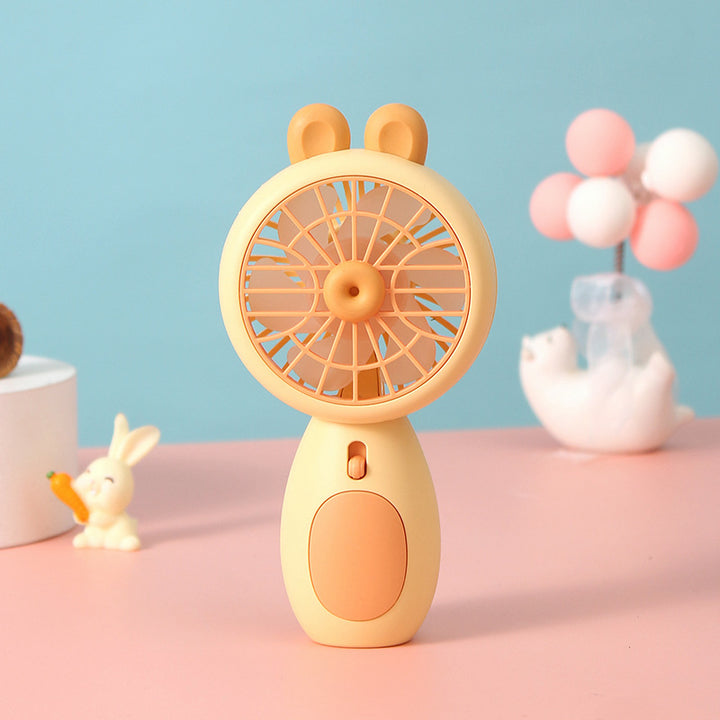 Women Portable Animal Pattern Hand Fan Bowlift