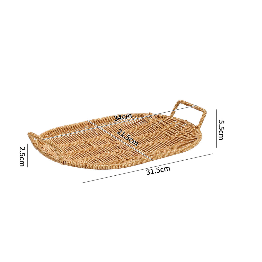 Handwoven Decorative Serving Basket Bowlift