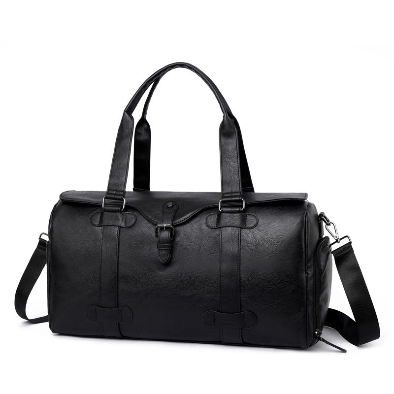 Elegant Genuine Leather Duffel Bag With Versatile Carrying Options Bowlift