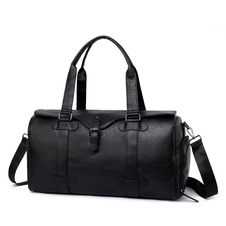 Elegant Genuine Leather Duffel Bag With Versatile Carrying Options Bowlift