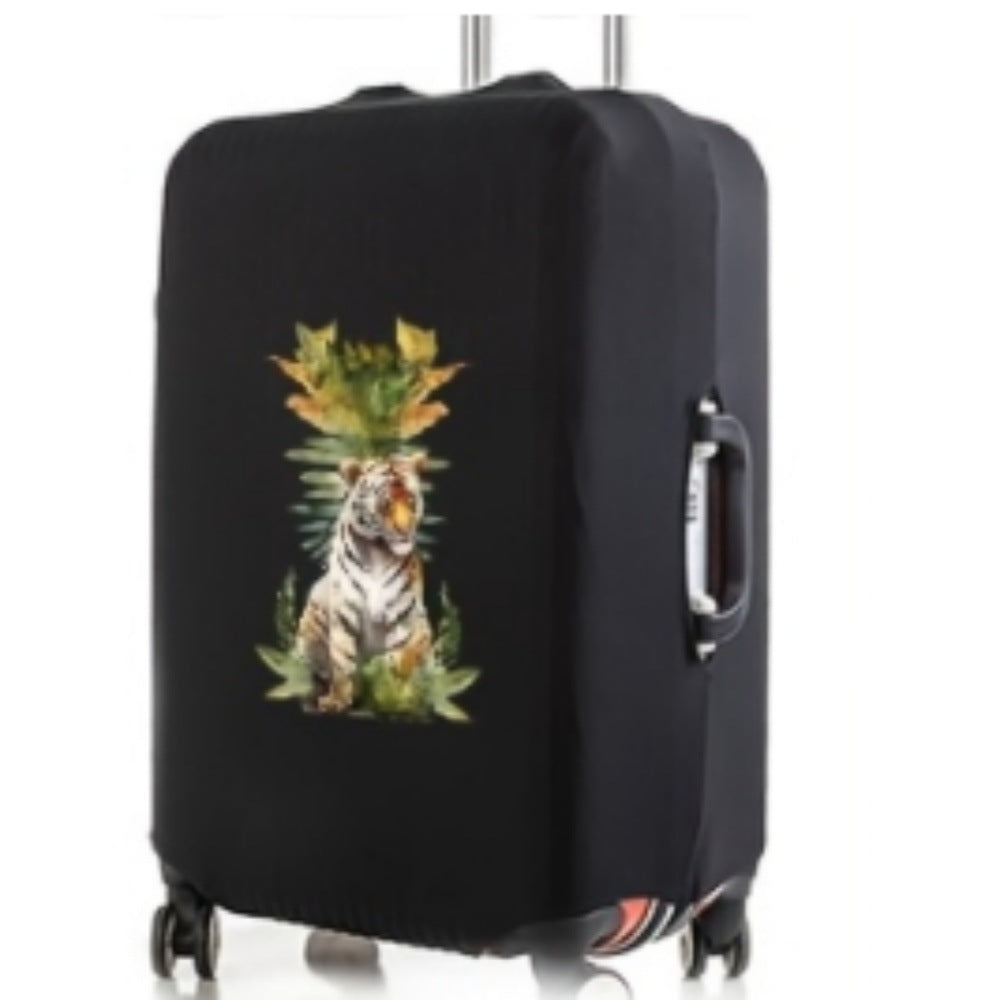 Unisex hard shell suitcase with unique tiger design Bowlift