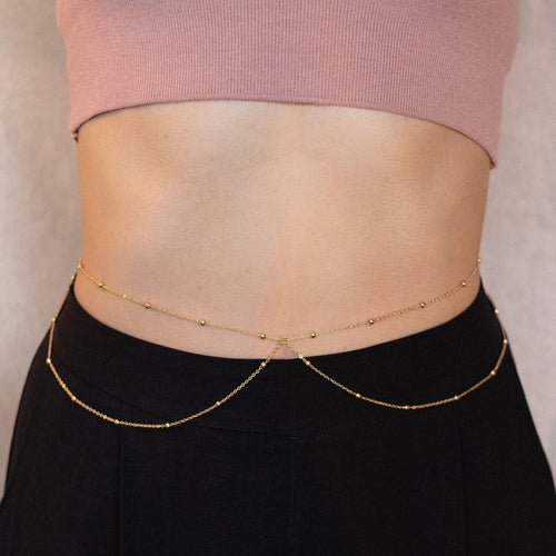 Dainty Beaded Long Necklace Bowlift
