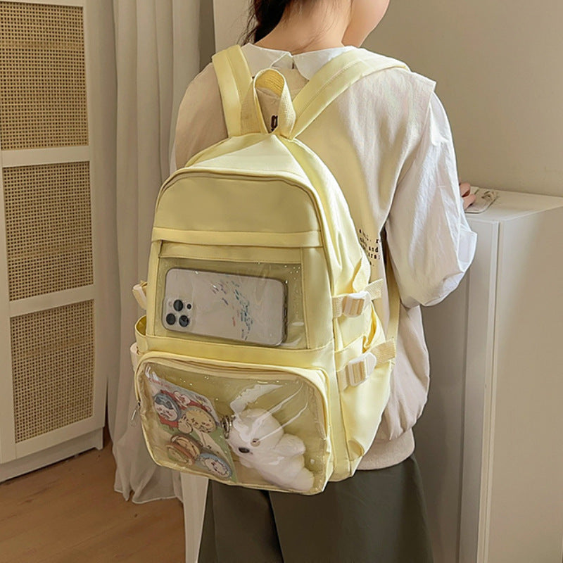Clear Front Multi-Pocket Backpack Bowlift