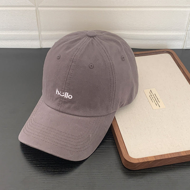 Unisex Casual Cotton Embroidered Cap Bowlift