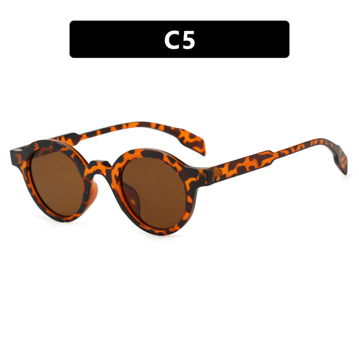 Women's fashionable round sunglasses with high-quality, flexible frame Bowlift