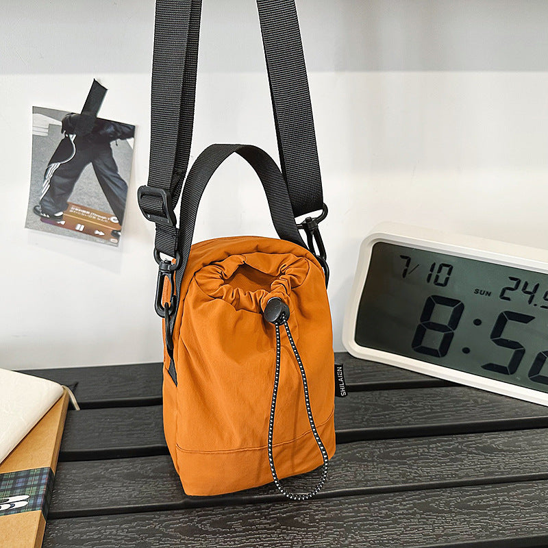 Compact Drawstring Crossbody Bag Bowlift