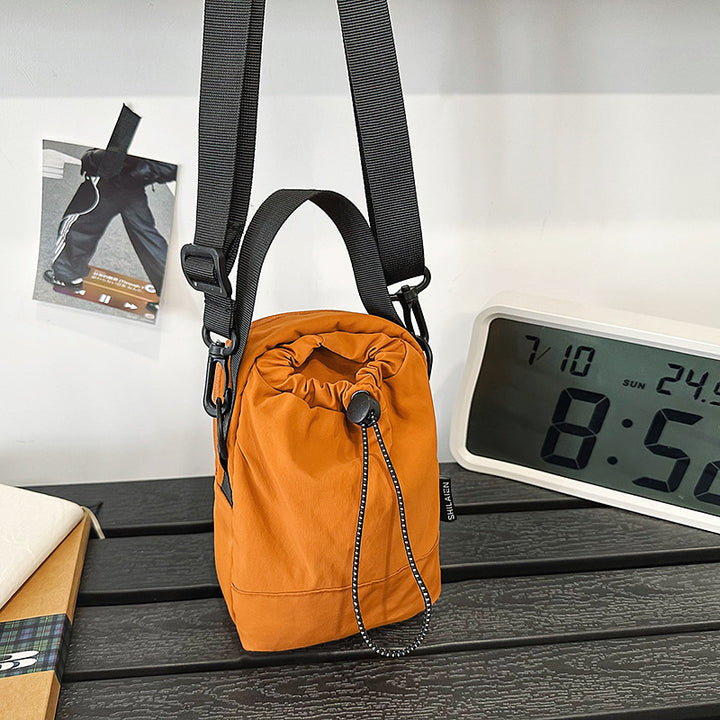 Compact Drawstring Crossbody Bag Bowlift