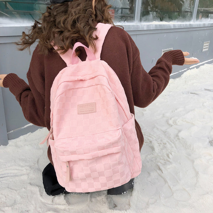 Classic Checked Patterned Backpack Bowlift