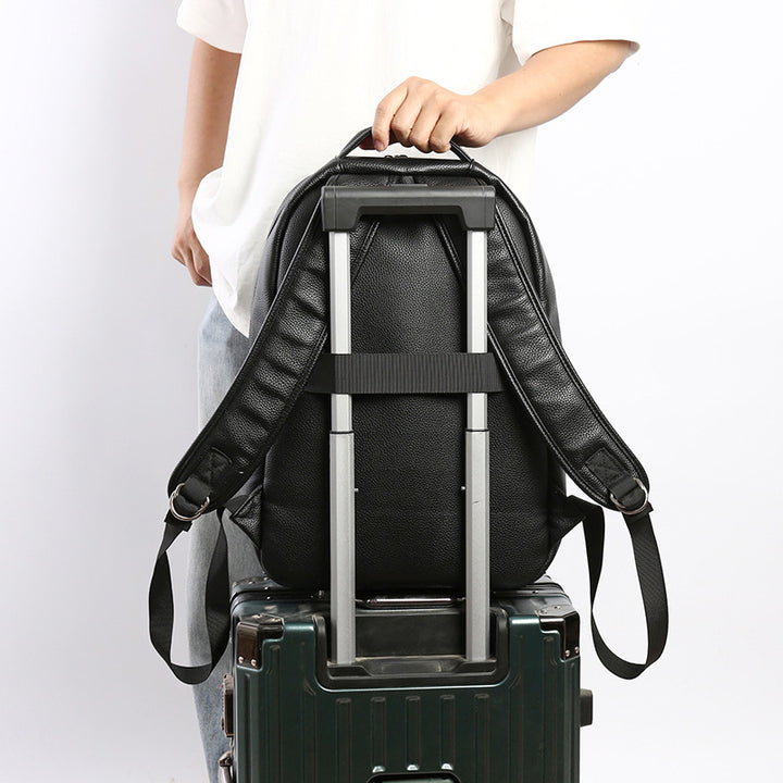 Premium Leather Business Backpack Bowlift