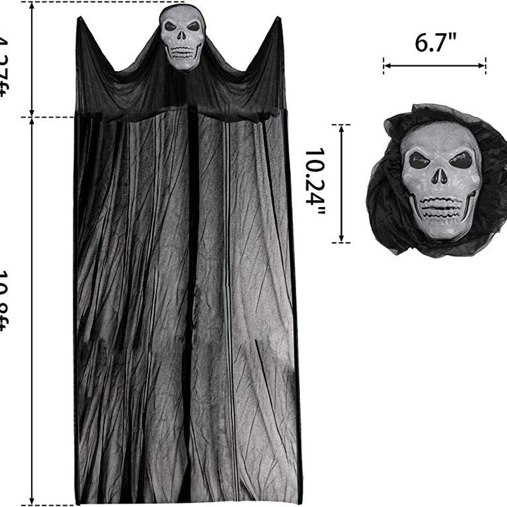 Halloween Decorative Sheer Fabric Curtain Bowlift