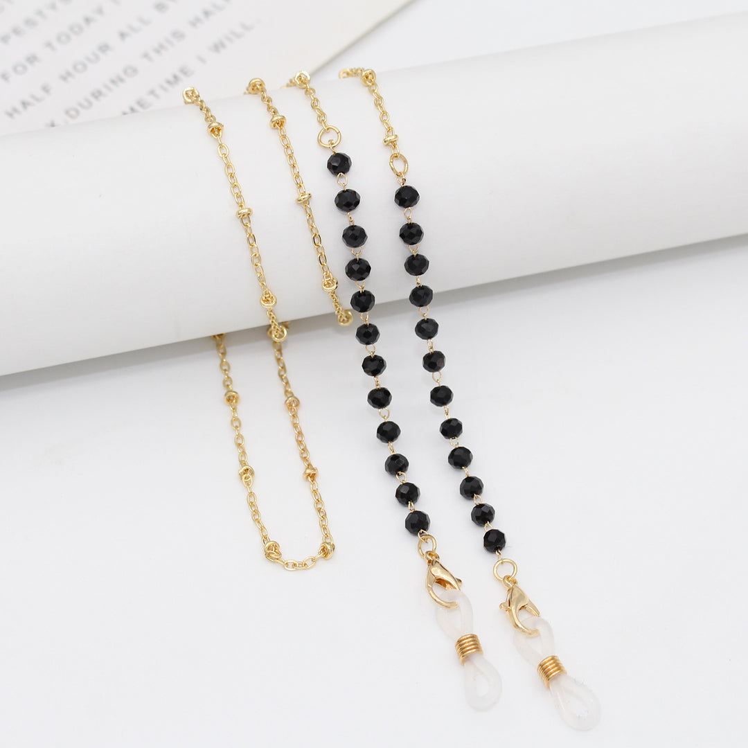 Floral Decorated Eyewear Chain Bowlift