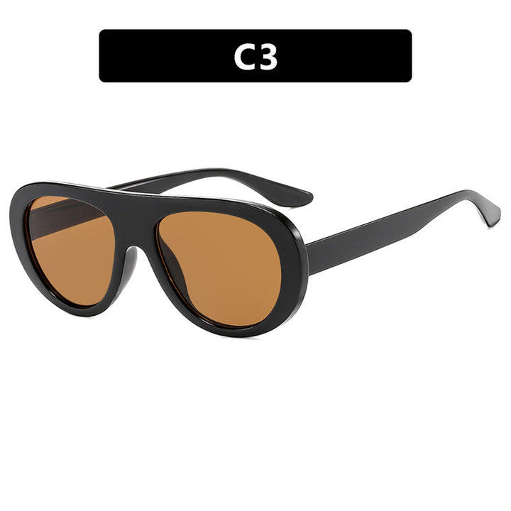 Women's fashionable oversized sunglasses with protective UV filter Bowlift