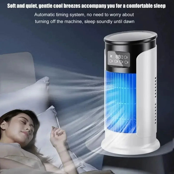 Unisex One Size Portable Tower Evaporative Personal Air Conditioner with LED Digital Touch Display Smart Timer Bowlift