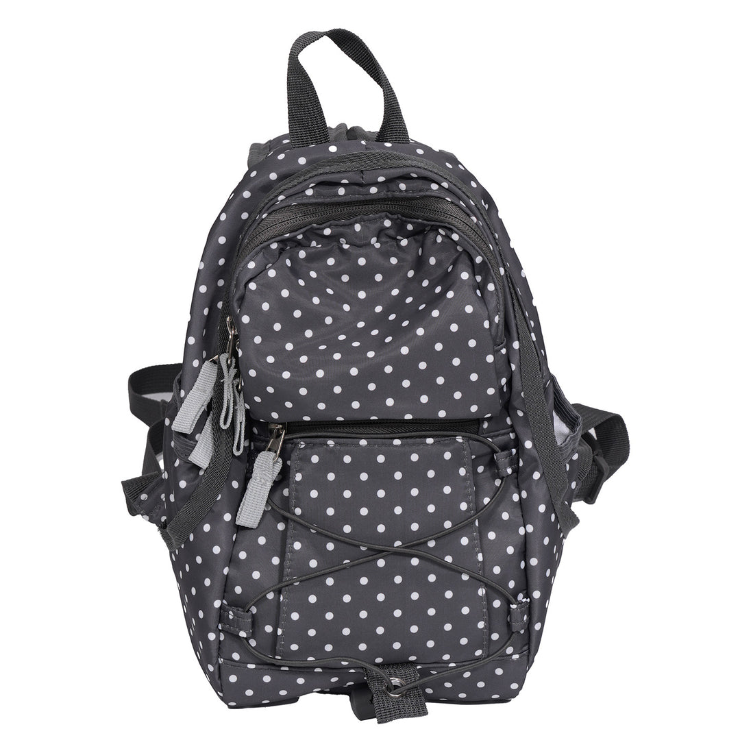 Compact Multi-Purpose Polka Dot Backpack Bowlift