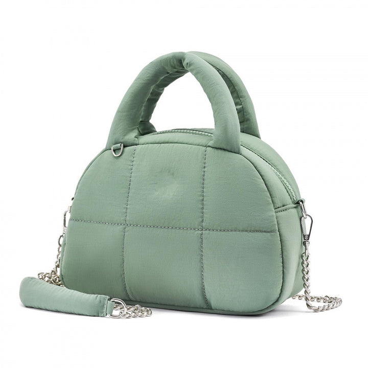 Fashionable Quilted Handbag with Removable Shoulder Strap Bowlift