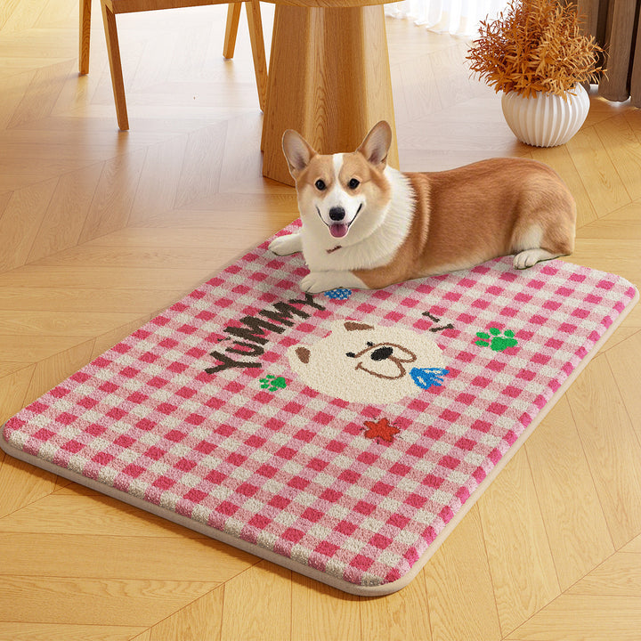 Cute Bear-Shaped Plush Area Rug