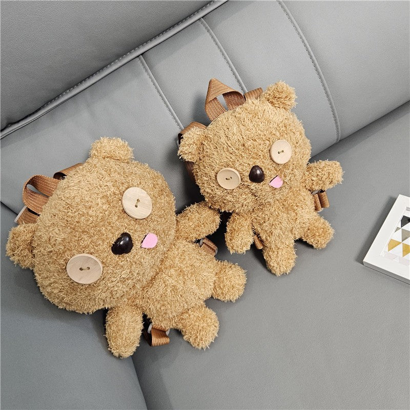 Cute Cuddly Backpack with Bear Motif Bowlift