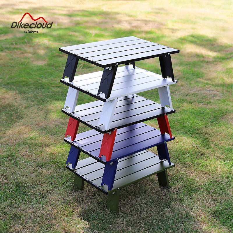 Foldable Camping Table With Lightweight Aluminum Frame Bowlift