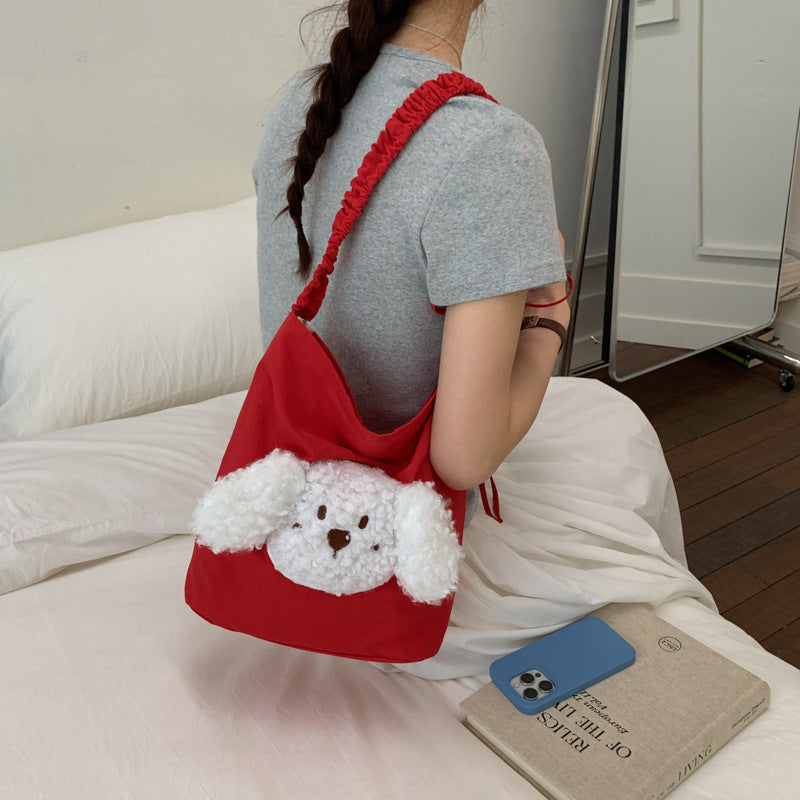 Playful Dog-Themed Shoulder Bag