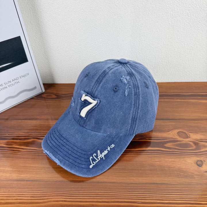 Men's Distressed Vintage Baseball Cap Bowlift