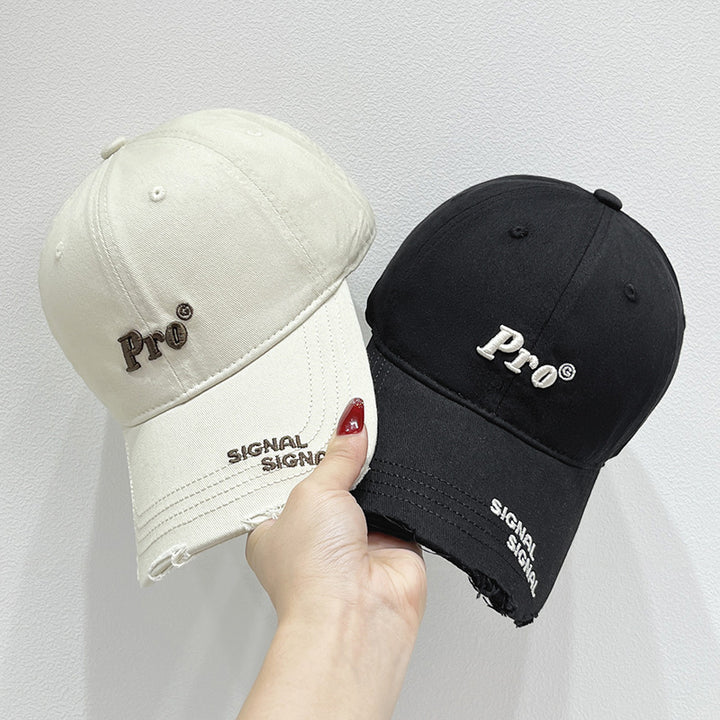 Women's Casual Distressed Baseball Cap Bowlift