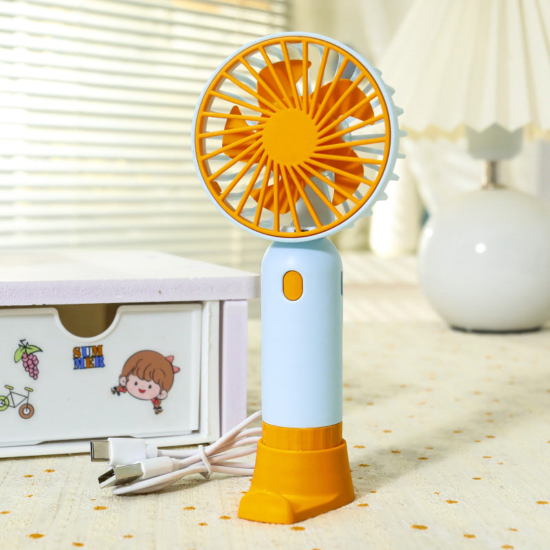 Portable hand fan with ergonomic grip and USB charging function Bowlift