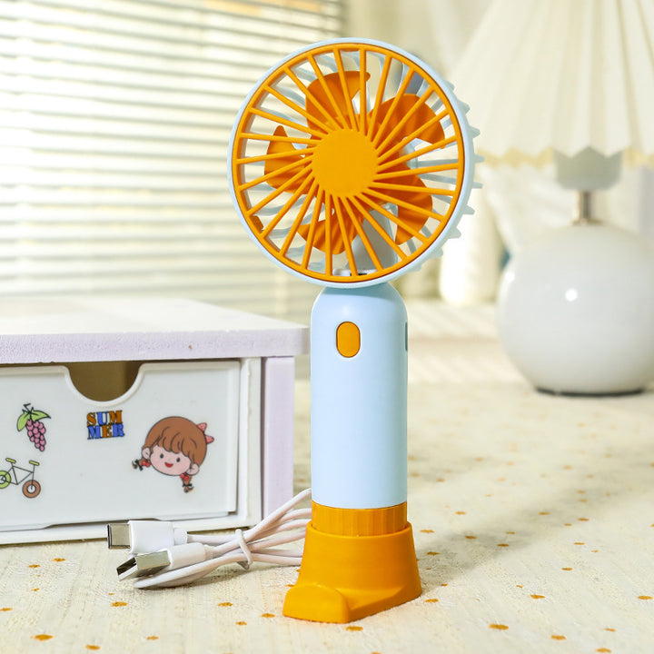 Portable hand fan with ergonomic grip and USB charging function Bowlift