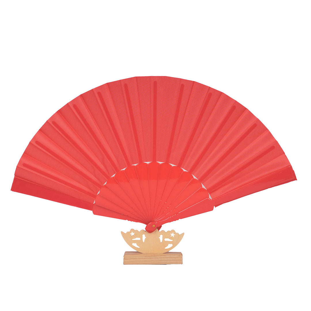 Women's artistic hand fan with filigree wooden handle Bowlift