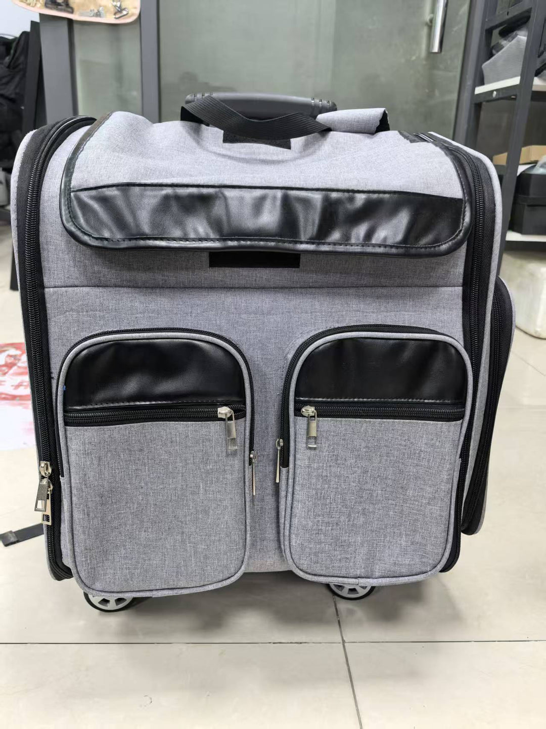 Multifunctional Rolling Travel Bag with Compartments Bowlift