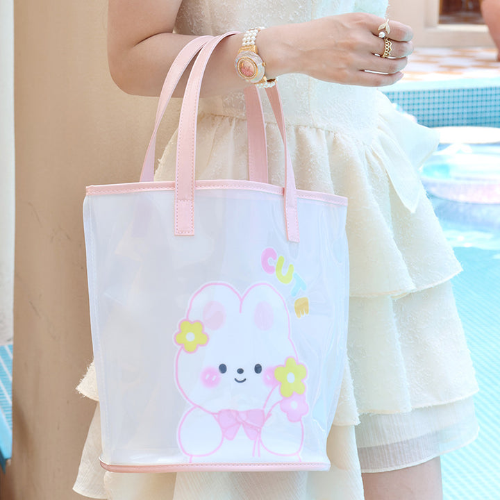 Leisure Handbag With Cute Bear Design Bowlift
