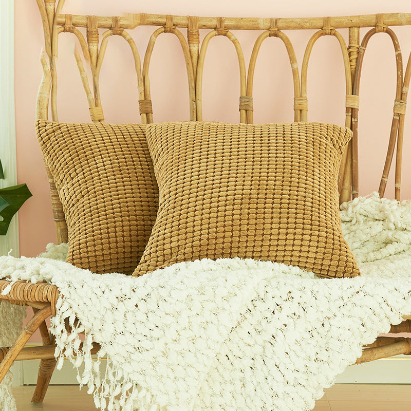 Textured Square Decorative Pillow