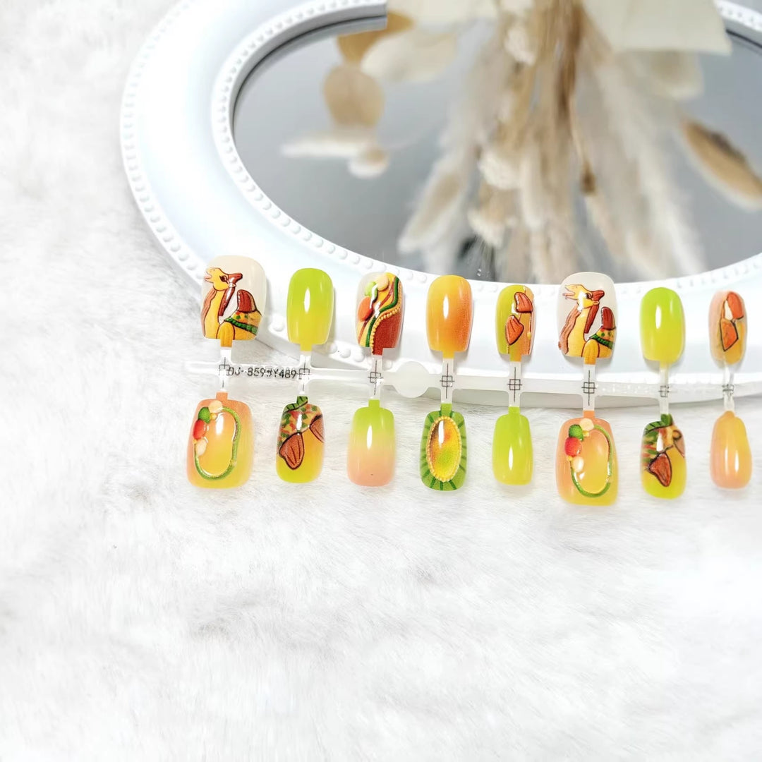 Artificial nails with fruit motifs Bowlift