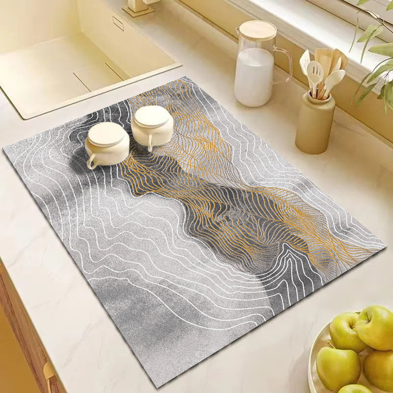 Abstract Geometric Kitchen Mat Bowlift