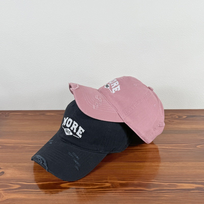 Men's Distressed Casual Baseball Cap Bowlift