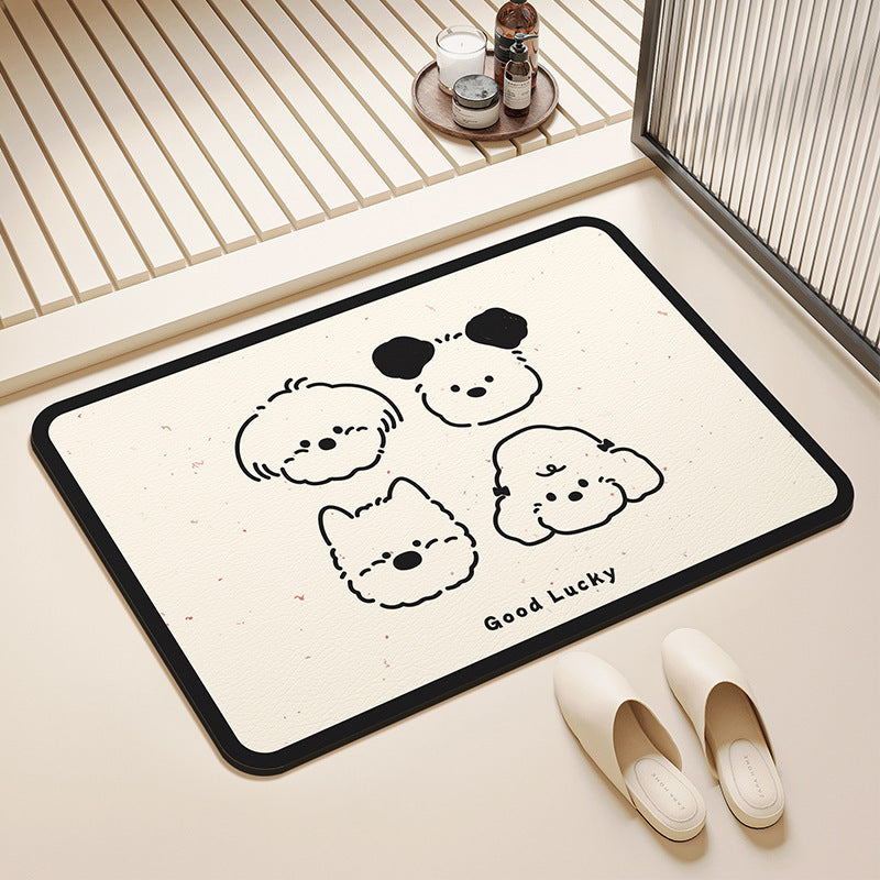 Pet-Themed Decorative Rug Bowlift