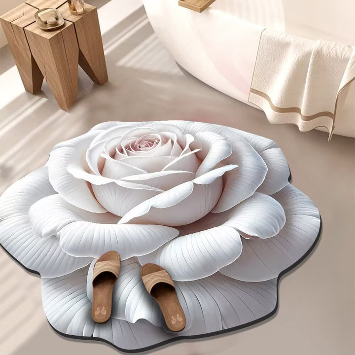 Cheerful Floral Decorative Area Rug Bowlift