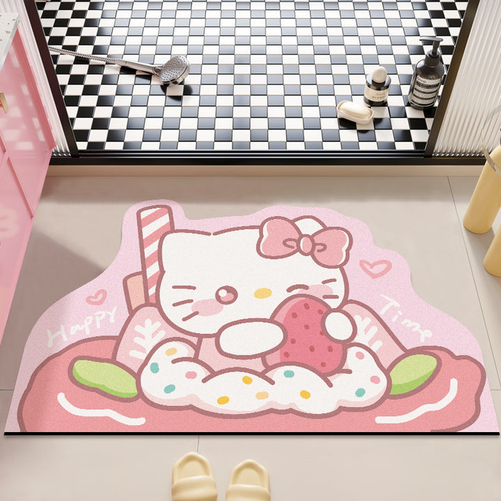 Cute Cartoon-Themed Bath Rug