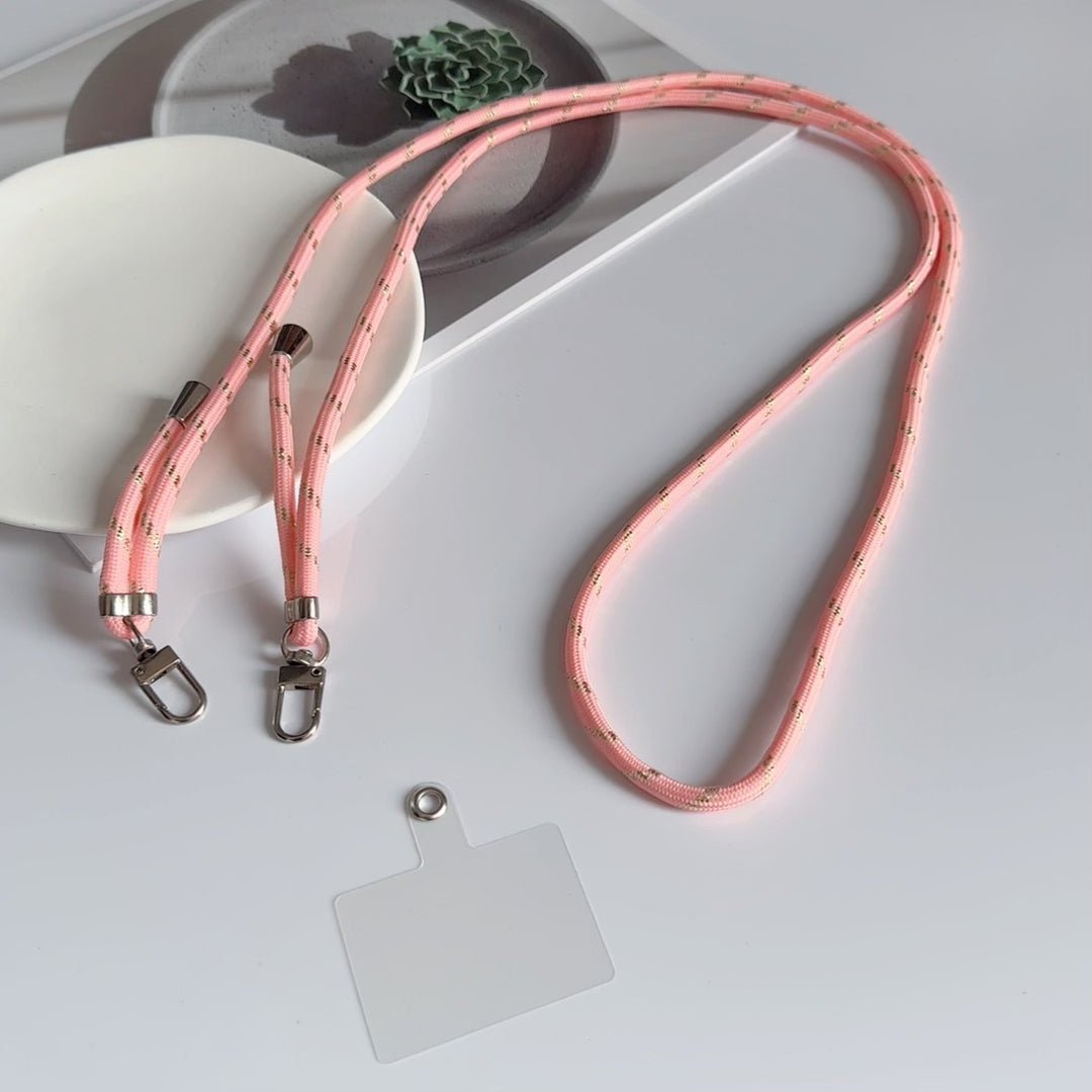 Colorful Dual-Clip Adjustable Lanyard Bowlift