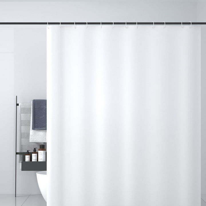 Premium Water-Resistant Shower Curtain Bowlift