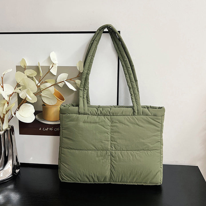 Stylish Quilted Tote Bag Bowlift