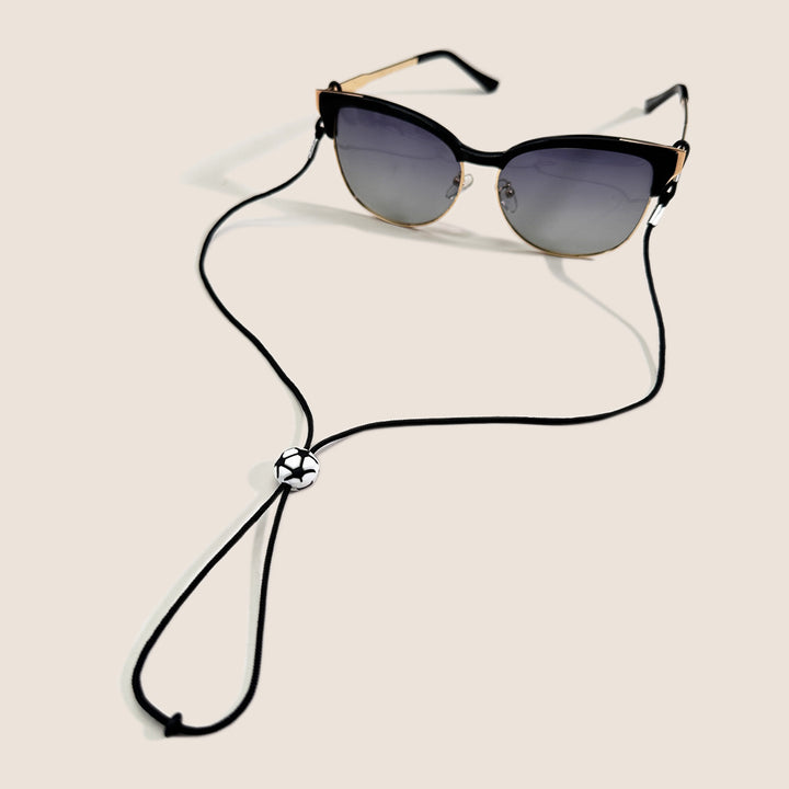 Adjustable Soccer-Themed Eyewear Strap Bowlift