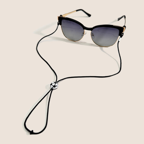 Adjustable Soccer-Themed Eyewear Strap Bowlift