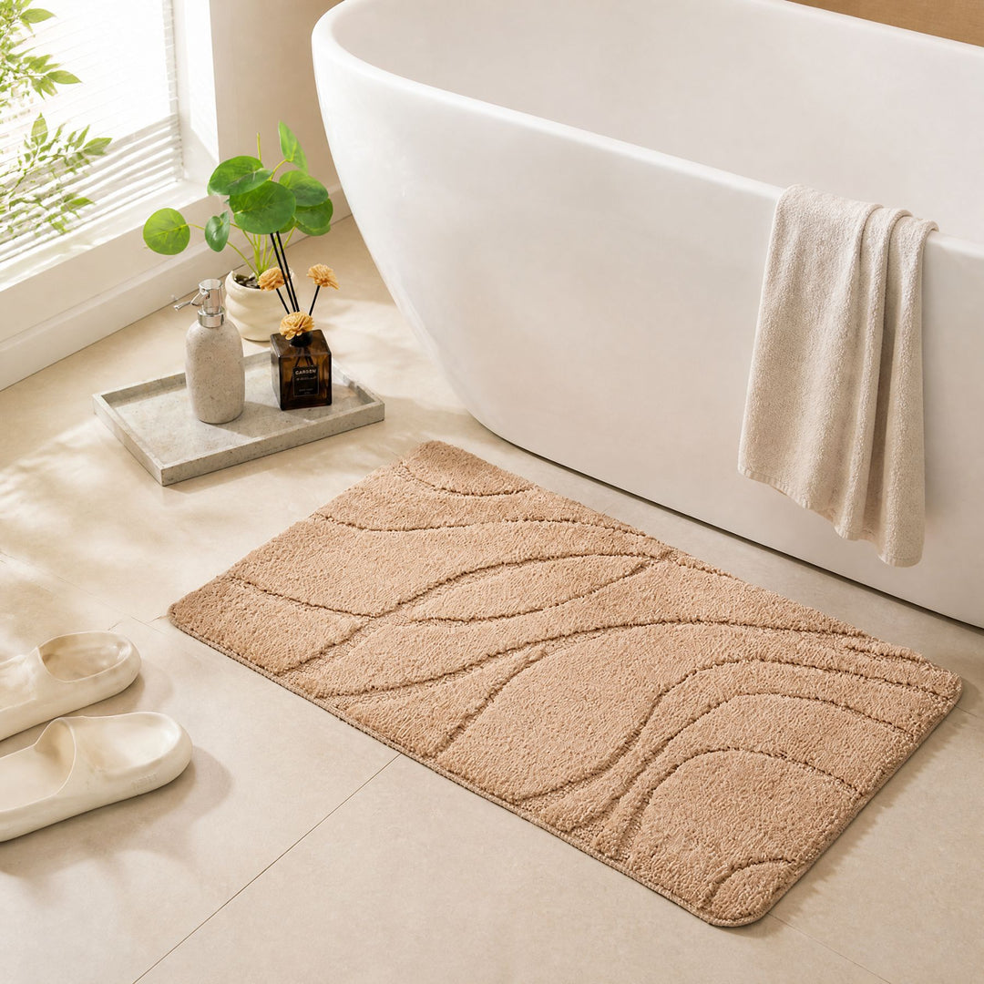 Luxurious Textured Bath Mat Bowlift