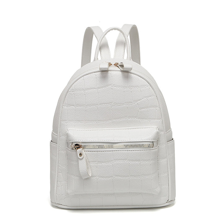Crocodile-Embossed Mini Chic Backpack Bowlift